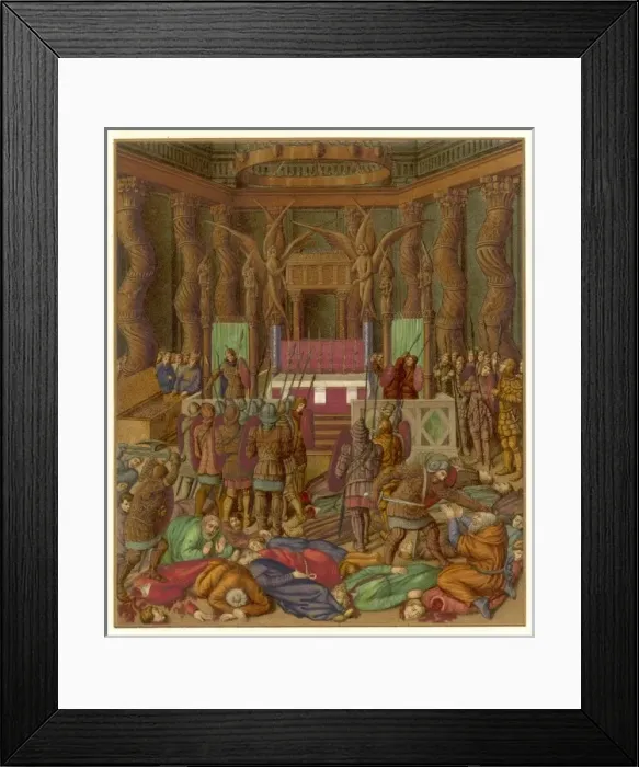 Framed Print : Romans Sack Jerusalem Framed Print : Romans Sack Jerusalem