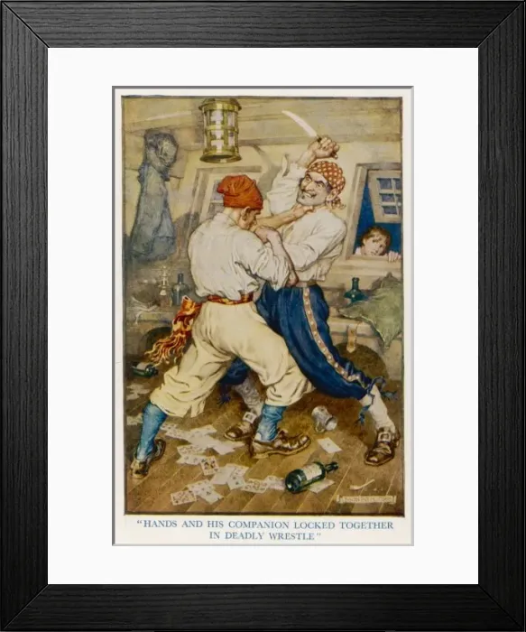 Framed Print : Treasure Island / Fighting Framed Print : Treasure Island / Fighting