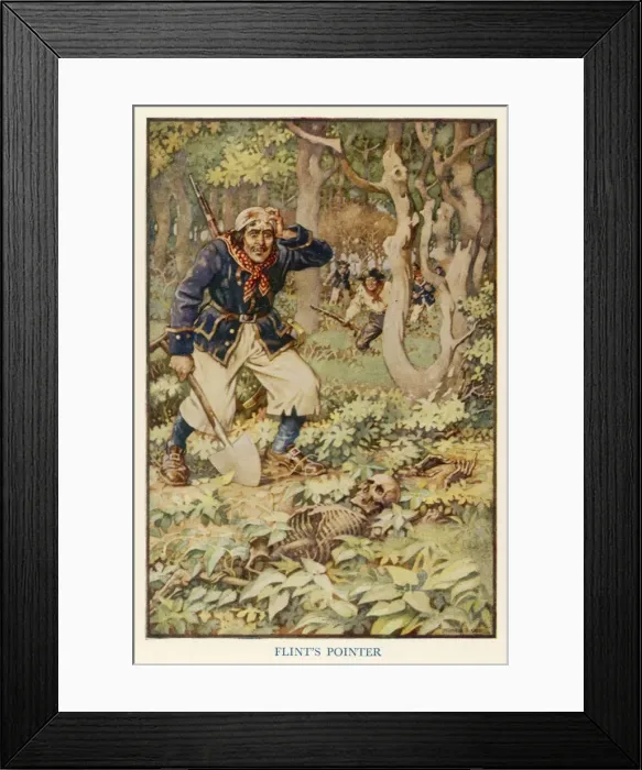 Framed Print : Treasure Island / Flint Framed Print : Treasure Island / Flint