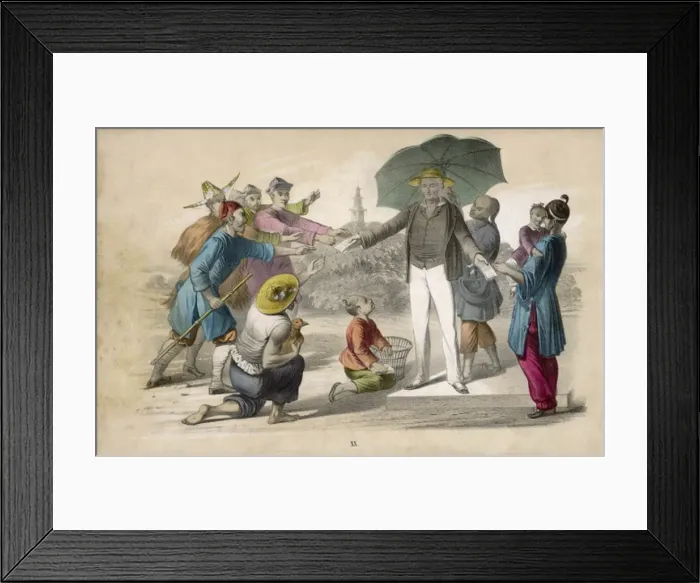 Framed Print : Missionary with Tracts Framed Print : Missionary with Tracts
