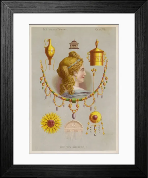 Framed Print : Roman Lady / Perfume Framed Print : Roman Lady / Perfume