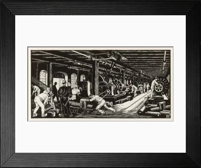 Framed Print : Krupp: Machine Shop 1