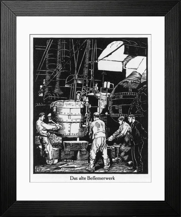 Framed Print : Krupps Bessemer Machine Framed Print : Krupps Bessemer Machine