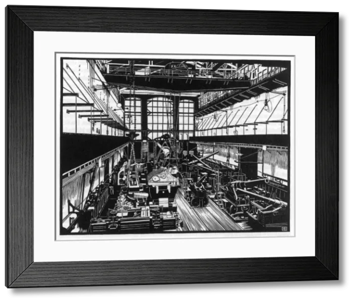 Framed Print : Krupp: Machine Shop IV Framed Print : Krupp: Machine Shop IV