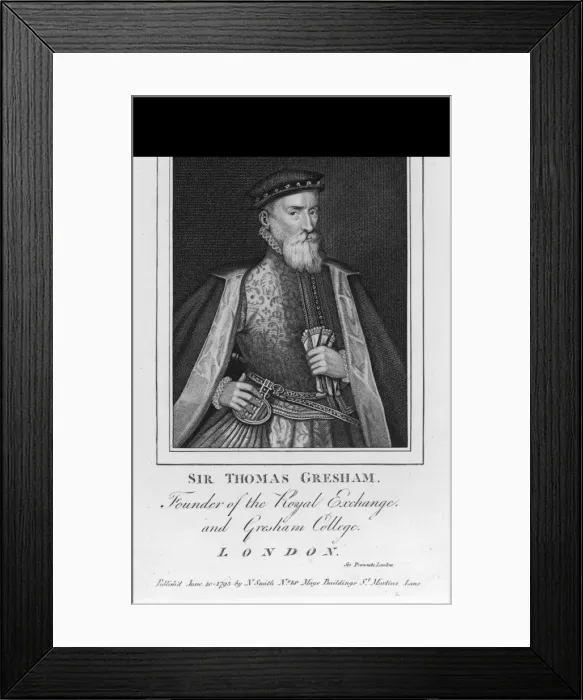 Framed Print : Sir Thomas Gresham Framed Print : Sir Thomas Gresham