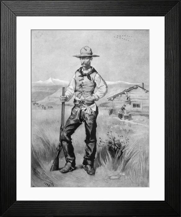 Framed Print : Racial / Settler 1888 Framed Print : Racial / Settler 1888