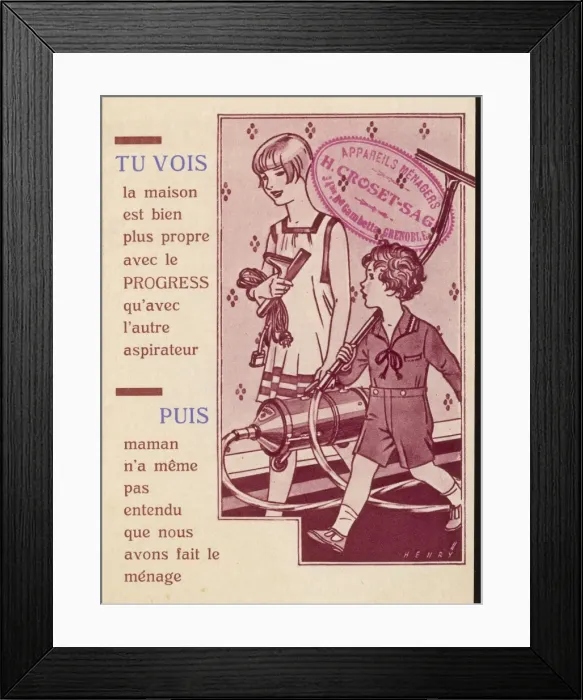 Framed Print : Progress Vacuum Cleaner Framed Print : Progress Vacuum Cleaner