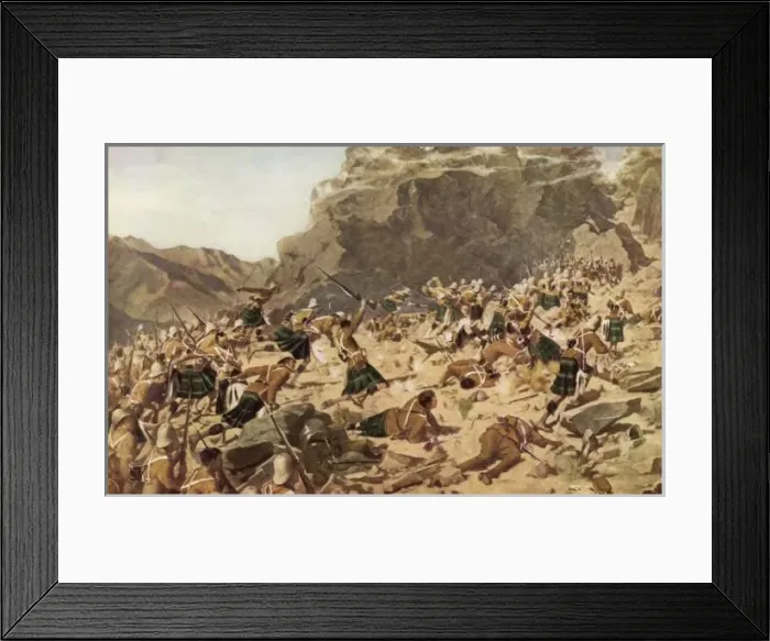 Framed Print : Battle of Dargai Framed Print : Battle of Dargai