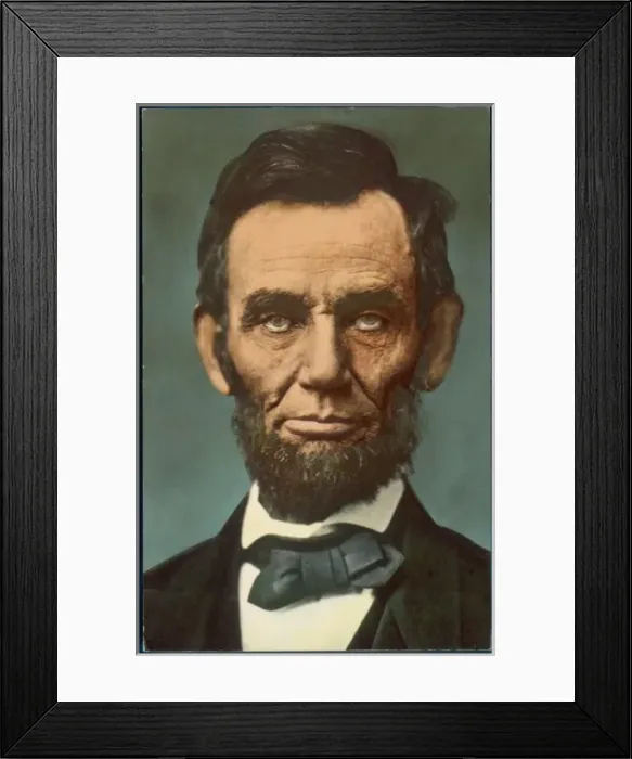 Framed Print : Lincoln (Postcard) Framed Print : Lincoln (Postcard)