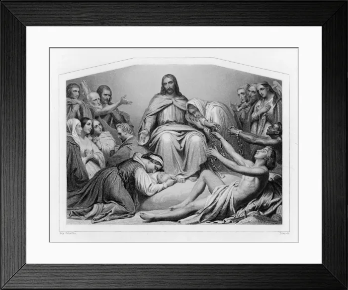 Framed Print : Jesus (Scheffer) Framed Print : Jesus (Scheffer)