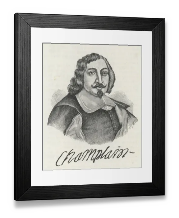 Framed Print : Samuel Champlain Framed Print : Samuel Champlain