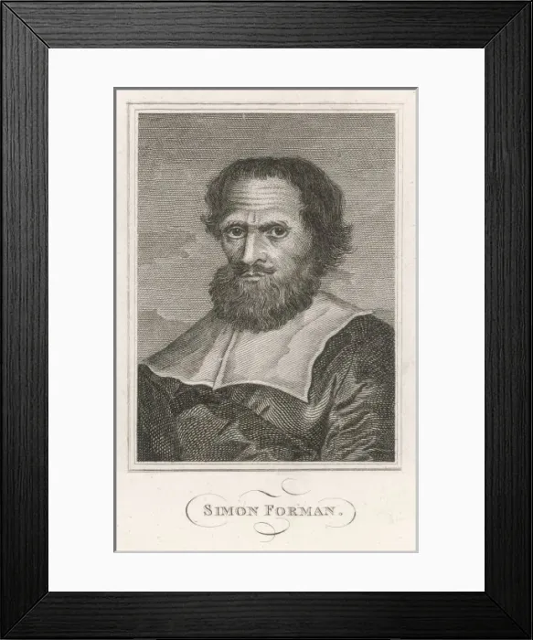 Framed Print : Simon Forman, Astrologer Framed Print : Simon Forman, Astrologer