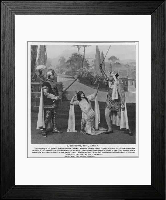 Framed Print : Verdi / Trovatore / I. 3 Framed Print : Verdi / Trovatore / I. 3