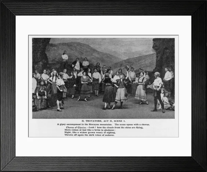 Framed Print : Verdi / Trovatore / Ii. 1 Framed Print : Verdi / Trovatore / Ii. 1