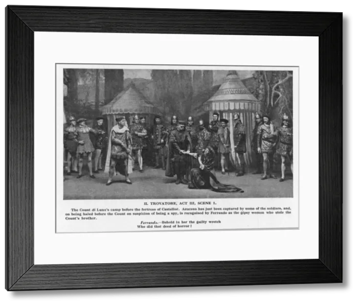Framed Print : Verdi / Trovatore / Iii. 1 Framed Print : Verdi / Trovatore / Iii. 1