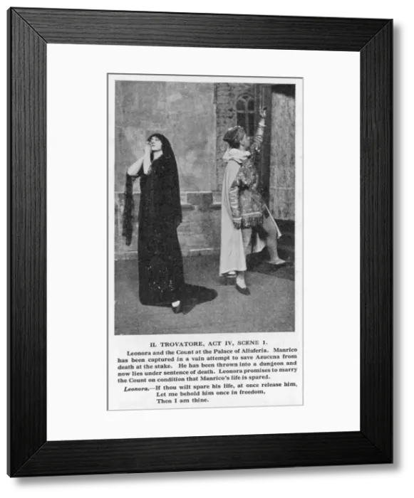 Framed Print : Verdi / Trovatore / Iv. 1 Framed Print : Verdi / Trovatore / Iv. 1