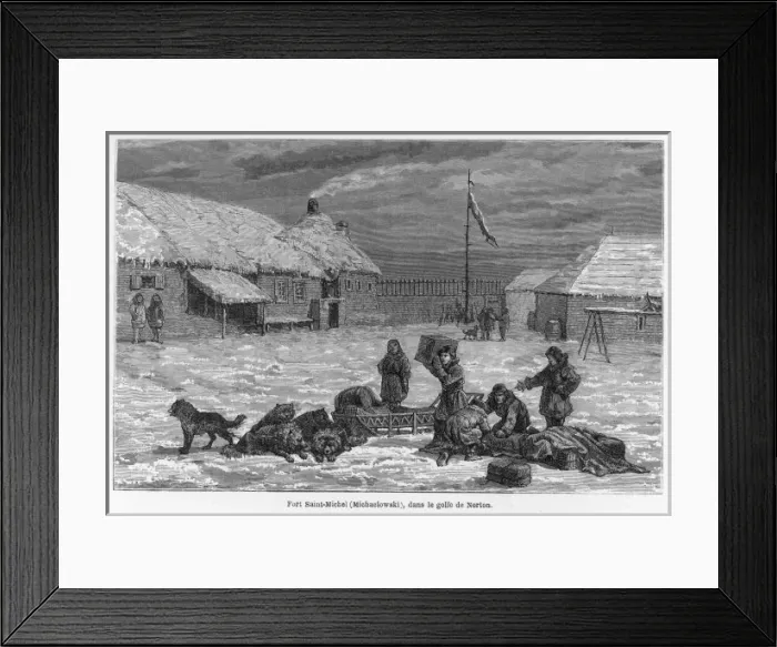 Framed Print : Loading Dog-Sledge Framed Print : Loading Dog-Sledge