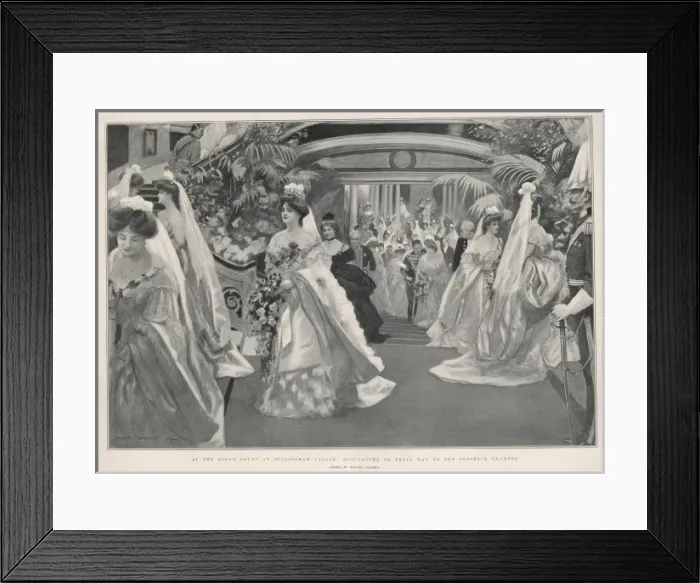 Framed Print : Debutantes at Court Framed Print : Debutantes at Court