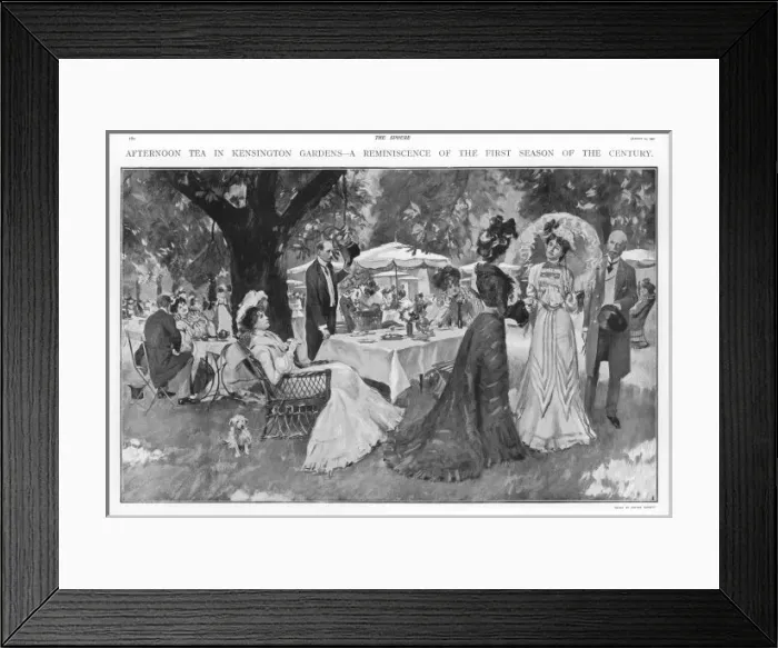 Framed Print : Tea, Kensington Gardens Framed Print : Tea, Kensington Gardens