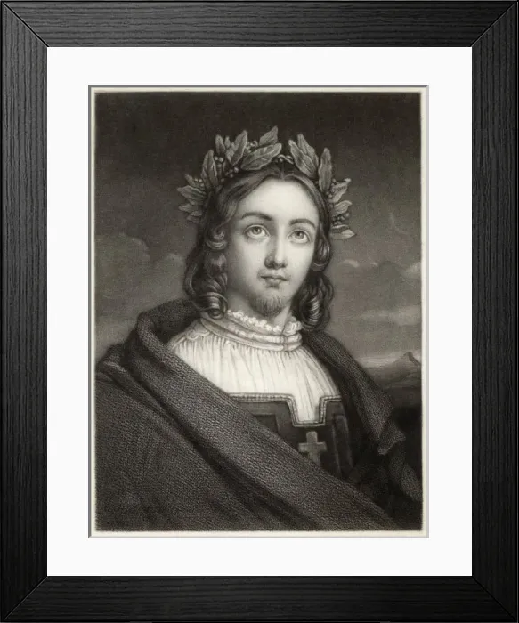 Framed Print : Petrarch (Grevedon) Framed Print : Petrarch (Grevedon)