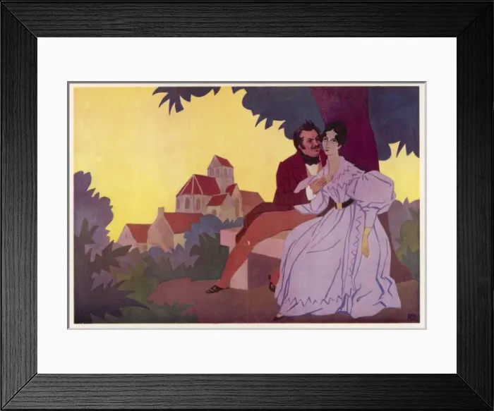 Framed Print : Balzac & Mme De Berny Framed Print : Balzac & Mme De Berny