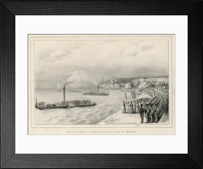 Framed Print : Napoleon I / Remains / 1840 Framed Print : Napoleon I / Remains / 1840