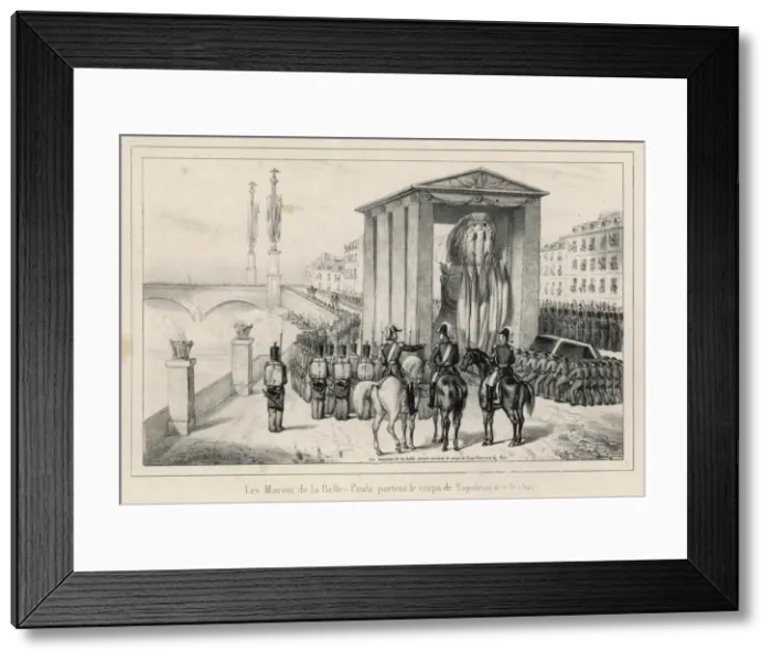 Framed Print : Napoleon I / Remains / 1840 Framed Print : Napoleon I / Remains / 1840