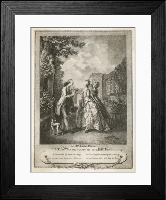 Framed Print : Evening Promenade C18 Framed Print : Evening Promenade C18