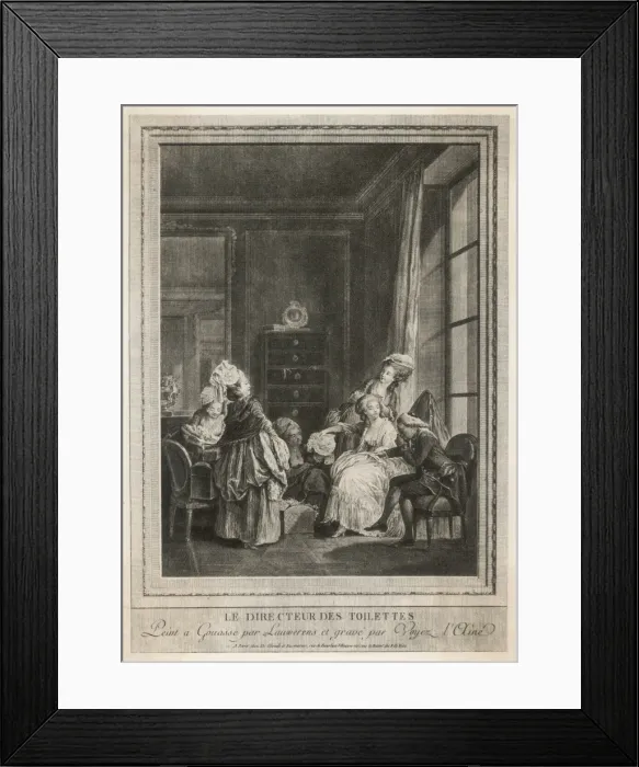 Framed Print : French Lady / Toilette 18C Framed Print : French Lady / Toilette 18C