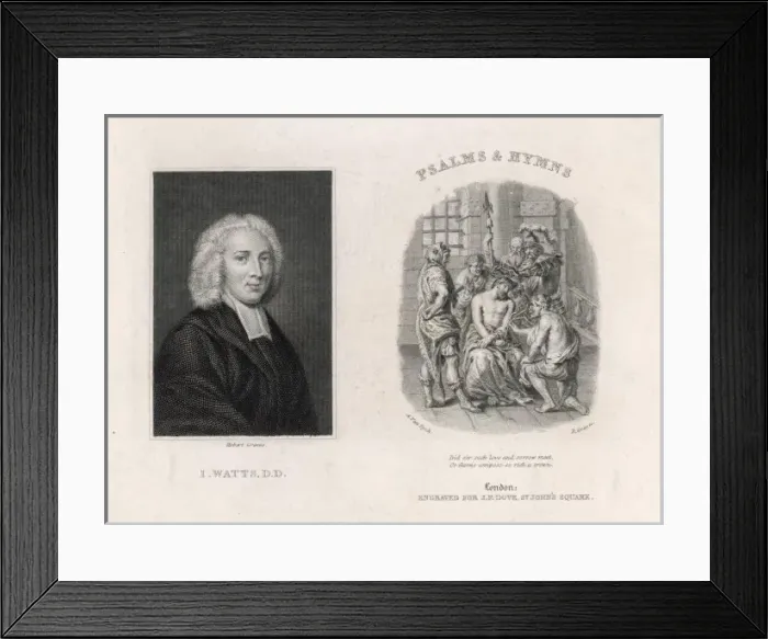 Framed Print : Isaac Watts (Graves) Framed Print : Isaac Watts (Graves)