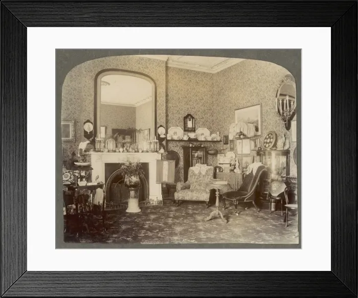 Framed Print : Victorian Living Room