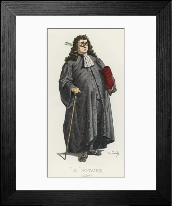 Framed Print : Le Notaire / Sand / 1725 Framed Print : Le Notaire / Sand / 1725