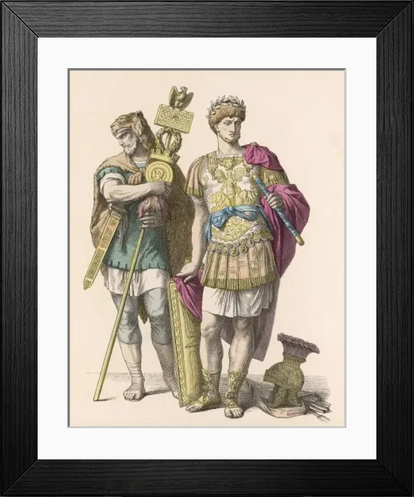 Framed Print : General, Standard Bearer Framed Print : General, Standard Bearer