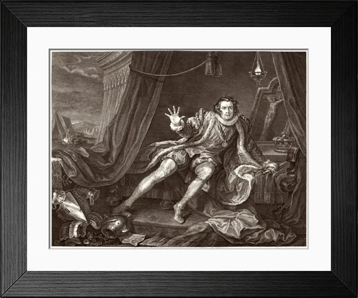 Framed Print : David Garrick / Hogarth Framed Print : David Garrick / Hogarth