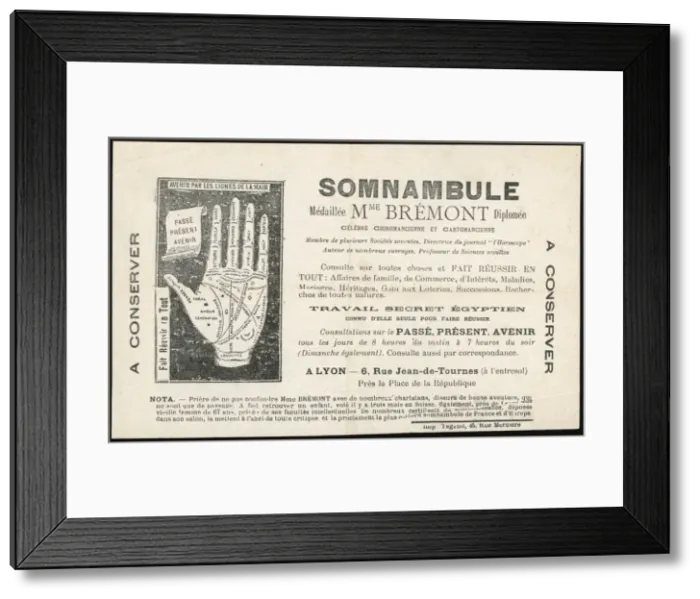 Framed Print : French Trade Card 20C Framed Print : French Trade Card 20C