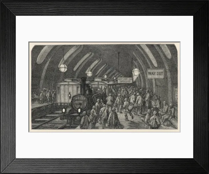 Framed Print : Workmens Train Baker St Framed Print : Workmens Train Baker St