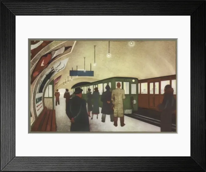Framed Print : Metro Station, 1931 Framed Print : Metro Station, 1931