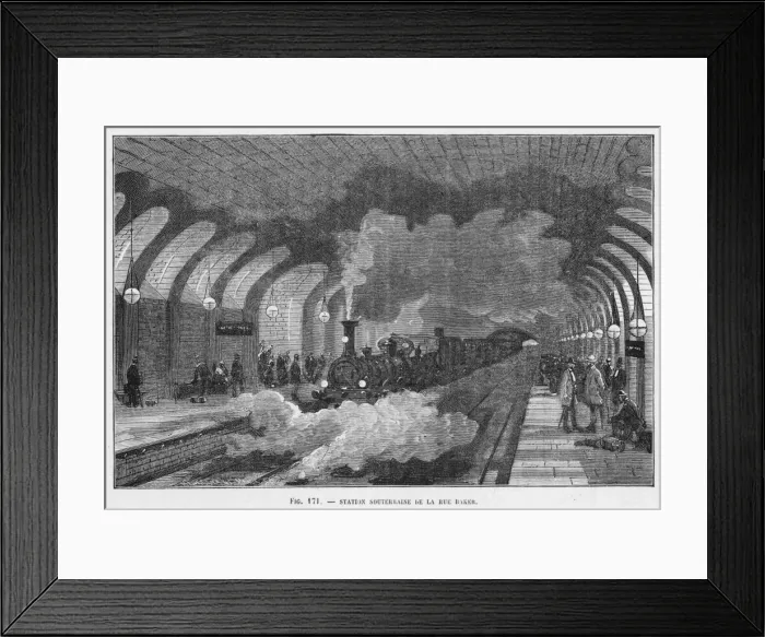 Framed Print : Baker Street Station Framed Print : Baker Street Station