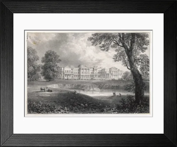 Framed Print : Buckingham House 1827 Framed Print : Buckingham House 1827