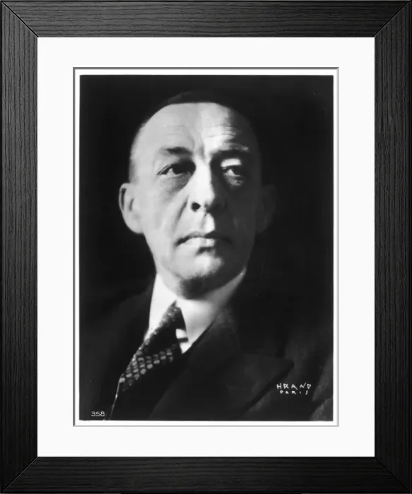 Framed Print : Rachmaninov (Postcard) Framed Print : Rachmaninov (Postcard)