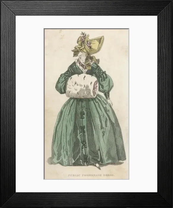 Framed Print : Ermine Muff 1840 Framed Print : Ermine Muff 1840