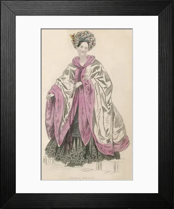 Framed Print : Opera Dress with Turban Framed Print : Opera Dress with Turban
