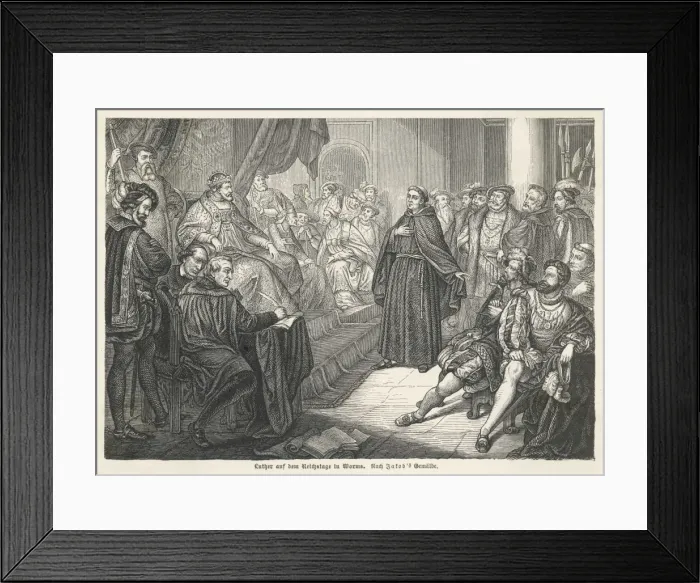 Framed Print : Luther at Diet of Worms Framed Print : Luther at Diet of Worms