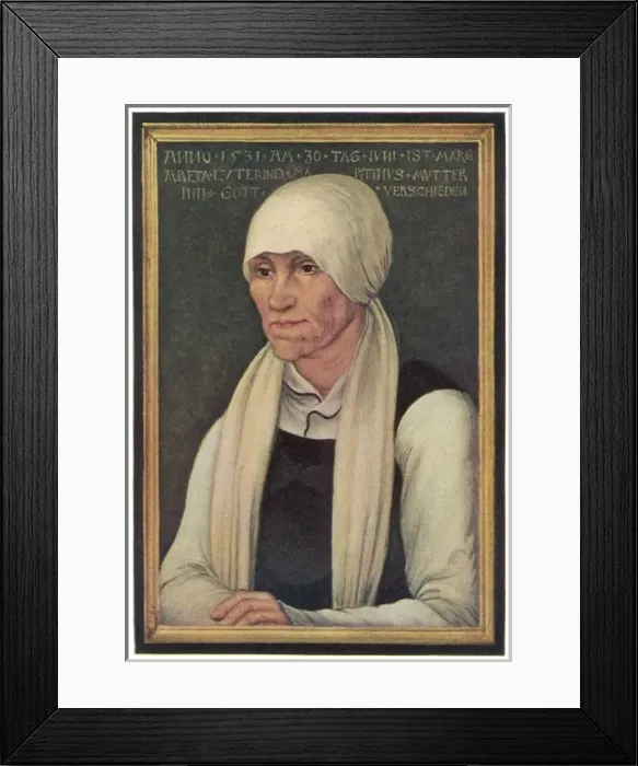 Framed Print : Luthers Mother (Colour) Framed Print : Luthers Mother (Colour)