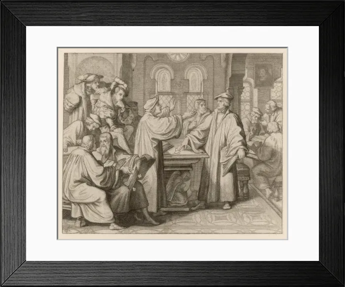 Framed Print : Luther and Eck Framed Print : Luther and Eck