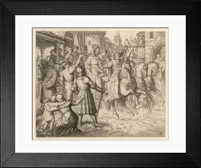 Framed Print : Luther Travels to Worms Framed Print : Luther Travels to Worms