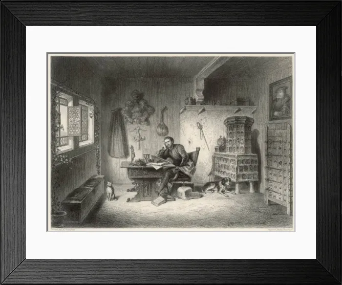 Framed Print : Luther at the Wartburg Framed Print : Luther at the Wartburg