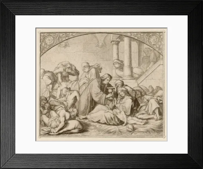 Framed Print : Luther & Plague Victims Framed Print : Luther & Plague Victims