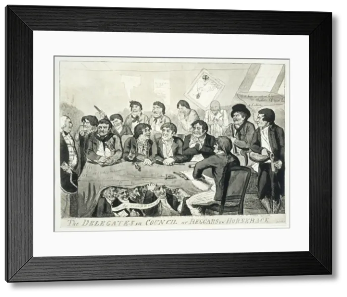 Framed Print : Nore Mutiny / Cruikshank Framed Print : Nore Mutiny / Cruikshank