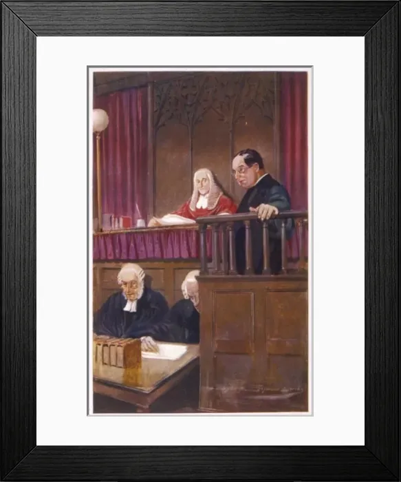 Framed Print : Father Brown in Court Framed Print : Father Brown in Court